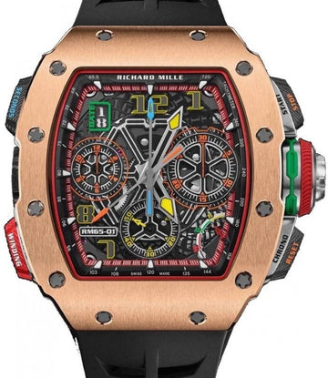 Richard Mille Automatic Winding Split-seconds Chronograph Rose Gold RM 65-01